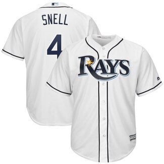 Men's Tampa Bay Rays #4 Blake Snell White Cool Base Stitched MLB Jersey